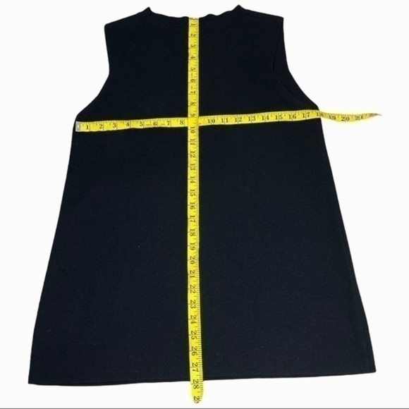 Eileen Fisher black sleeveless tunic size Small - Picture 4 of 7